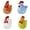 Z 4 Colors, variant on Liulin Mini Glass Chicken Figurine, Hand Blown Art Glass Rooster Collectible Figurines, Funny Animal Statues for Thanksgiving Home Kitchen Office Farmhouse Tabletop Decor, 2.2", Red