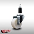 thumbnail image 2 of 3 Inch SS Nylon Wheel Swivel 1-3/8 Inch Expanding Stem Caster SCC, 2 of 2