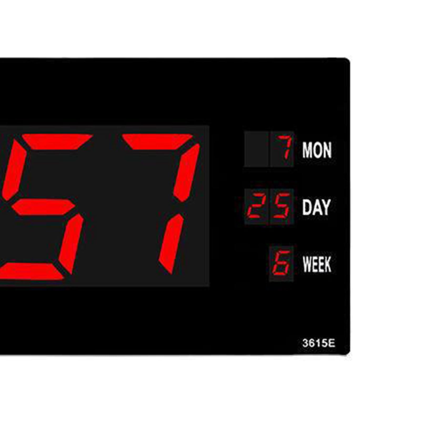 Axioma Large Display 13" Digital LED Wall Clock Wall Mountable Desk & Wall Calendar Day Timer with Calendar for Home Decor School Gym