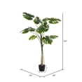 thumbnail image 3 of Vickerman 54" Artificial Potted Grand Split Philodendron Tree., 3 of 7