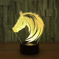 thumbnail image 4 of 3D Illusion Lamp LED Night Light 7 Colors Changing Horse Table Lamp Baby Sleeping Kids Xmas Gift Birthday Kids Xmas Gifts, 4 of 4