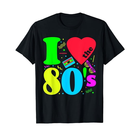 I love The 80'S T-Shirt 80's 90's costume Party Tee T-Shirt