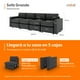 thumbnail image 2 of Sofá  Seccional Modular 4 Plazas Moderno | Gris Carbón, 2 of 8