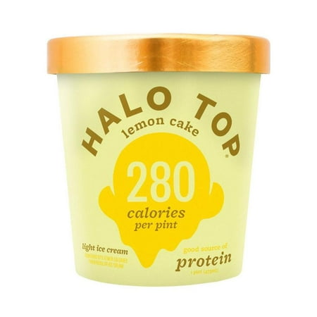 Halo Top, Lemon Cake Ice Cream, Pint (8 Count)
