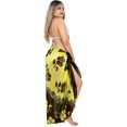 thumbnail image 2 of HAPPY BAY Women's Beach Swimwear Cover Up Bikini Wraps Sarong One Size Floral, Black, 2 of 4
