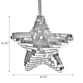 thumbnail image 4 of Disco Hanging Star Ornament (Silver) - Set of 6, 4 of 4