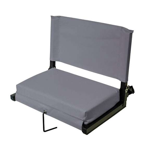 Stadium Chairs for Bleachers with Back Support by Outdoor Leisure Products, Large Ultra-Padded Seat for Complete Comfort, Easy Carry Handle with Adjustable Shoulder Strap