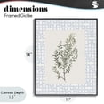 thumbnail image 4 of Stupell Industries French Country Leafy Herb on Geometric Black Framed Giclee Art, 11 x 14, by Diannart, 4 of 8