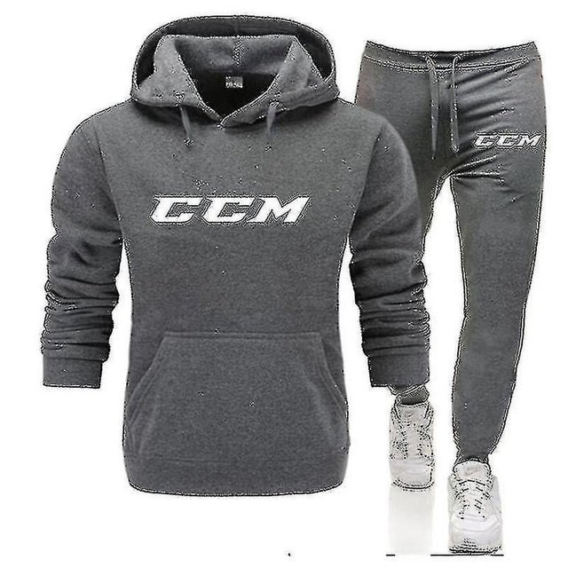 Ccm Ensemble de Jogging Deux Pièces Imprimé Chaud pour Hommes et Femmes avec Sweat à Capuche + Pantalon