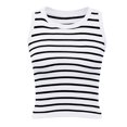 thumbnail image 1 of Women's Ribbed Knit Crop Tank Top Sleeveless Fitted Casual Neck Camisole for Comfortable Layering, 1 of 5