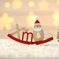 thumbnail image 5 of Adornos de árbol de Navidad de madera, juego terminado, etiquetas de madera para vacaciones, Kit de colgantes y manualidades colgantes de madera pintadas, etiquetas de regalo de Navidad, 3 uds. ER, 5 of 5