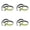 Green-8Pcs, variant on 3.9 Inch 2 Pcs Bicycle Clips for Pant Legs, High Reflective Cycling Trouser Clips Ankle Cuffs, Safety Band Reflective Bicycles Clip Pant Leg Cuff Wrap for Night Riding Outdoor Recreation