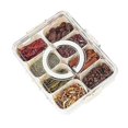 thumbnail image 1 of Serving tray with lid and handle, Snack box portable for snack tray, Snack box for fruit, 1 of 5