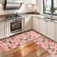 thumbnail image 3 of Kitchen Rugs Sets Of 2,Pink Christmas Santa Pattern Anti Fatigue Kitchen Mat Rugs Non Slip Washable,Decorative Kitchen Floor Mats for Kitchen,Sink,Laundry,17"X47", 3 of 5