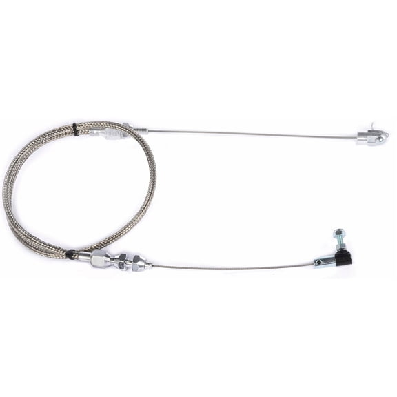 JEGS Universal Stainless Steel Throttle Cable [24 in. Length]