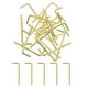 thumbnail image 1 of Paquete de 40 ganchos en forma de L, ganchos de tornillo de ángulo recto de 1-1/2 pulgadas para colgar, dorado, 1 of 7