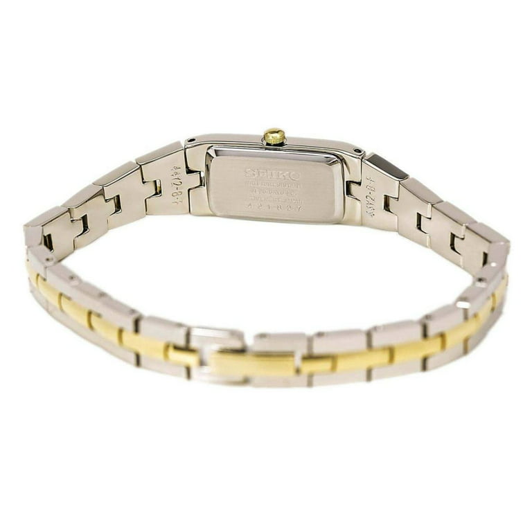 Seiko Women's Ladies' Bracelet Watch - Gold & Stainless - Black Dial -  SZZC42