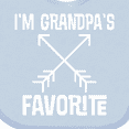 thumbnail image 4 of Inktastic Grandpas Favorite Grandson Gift Boys or Girls Baby Bib, 4 of 4