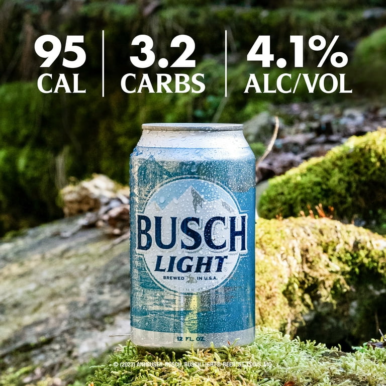 Busch Light Lager Domestic Beer 30 Pack 12 fl oz Aluminum Cans 4.1% ABV 