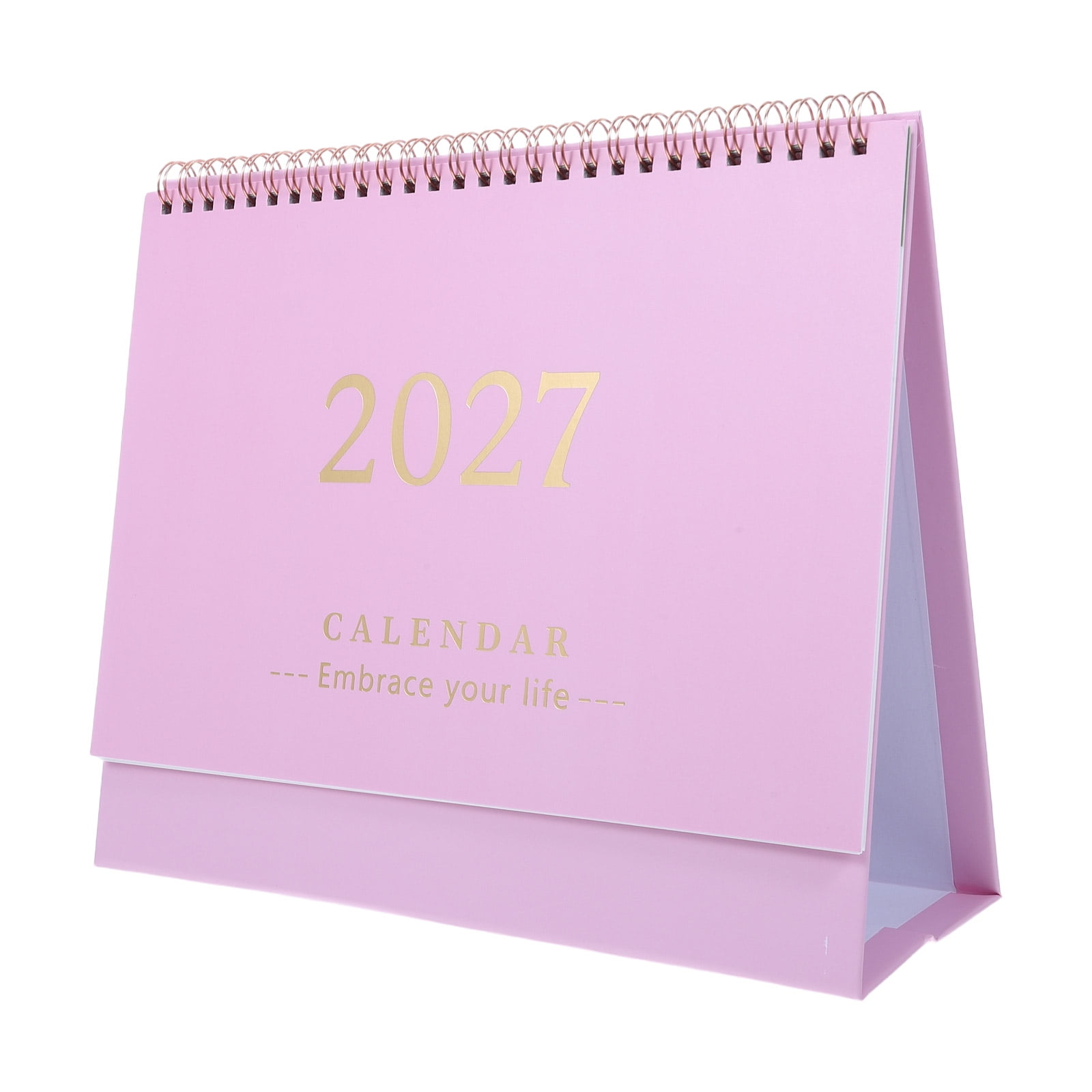 FOMIYES 2027 Desktop Paper Calendar for Office Use Monthly Planner and Scheduling Organizer