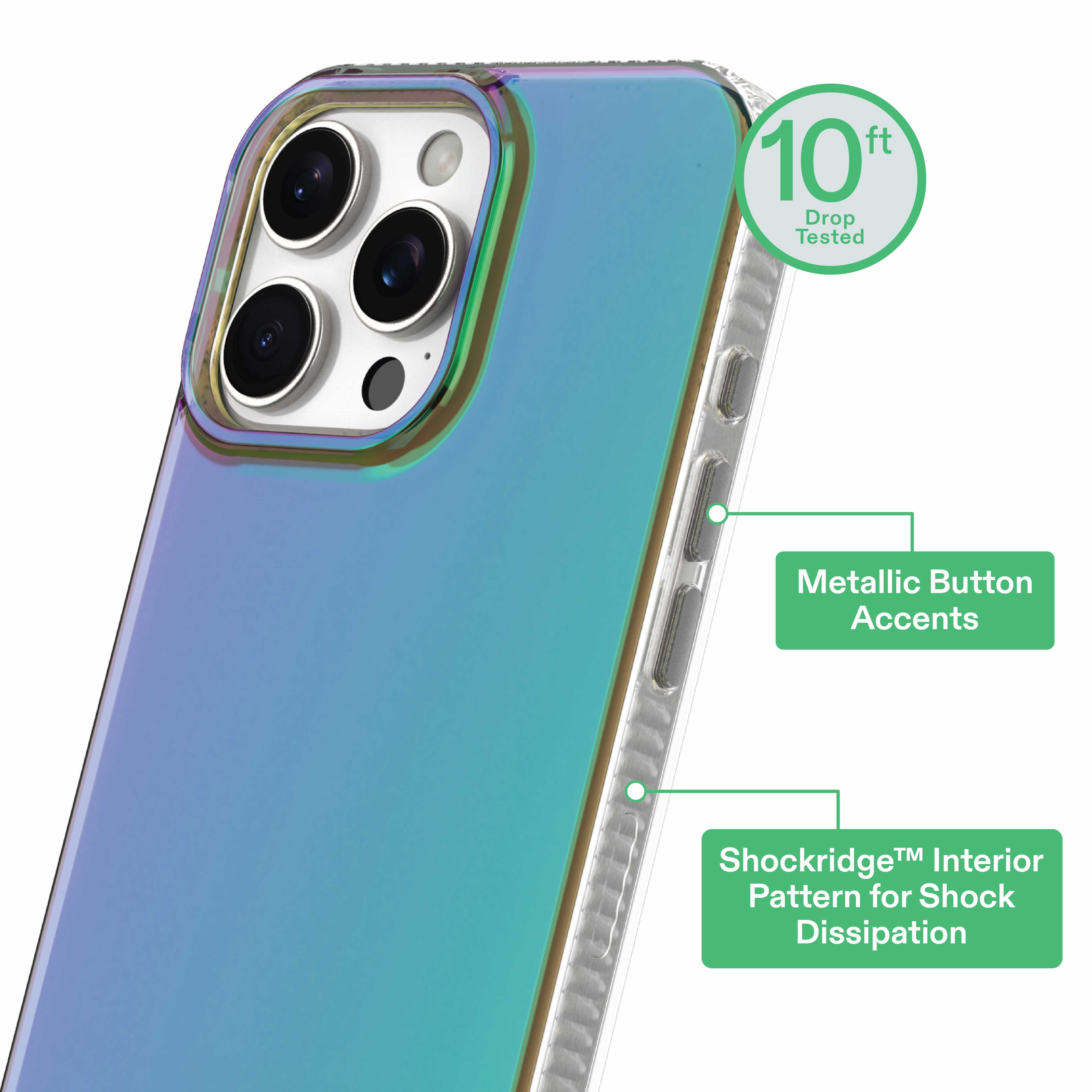 onn Opalescent Phone Case for iPhone 16 Pro Max