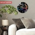 thumbnail image 4 of Toughened Glass Wall Clock with Futuristic Tech Art Silent Movement, Battery Operated(AA Batteries Not Inclued), Artistic Home Decor 12inches, 4 of 8