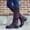 Purple, variant on Babysbule Women's Boot Fashion Fashion Large Size Boots Women Autumn Long Tube Low Heeled Shoes Boots Knight Boots