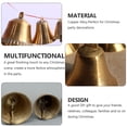 thumbnail image 3 of 2 Pcs Christmas Brass Bells Copper Bell DIY Wind Chimes Xmas Tree Hanging Bell Liberty Bells Christmas Hanging Bell, 3 of 6