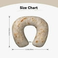 thumbnail image 5 of Gaeub Tortilla Print Memory Foam Travel Pillow,U-Shaped Neck Pillow,Head Neck Support Airplane Pillow,Flight Pillow for Traveling,Car,Home,Office,Washable Cover, 5 of 8