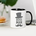 thumbnail image 3 of CafePress - Boss Man Mug - 11 oz Ceramic Mug - Novelty Coffee Tea Cup, 3 of 4