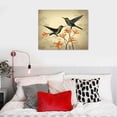 thumbnail image 3 of PRATYUS Ready to Hang Canvas Wall Art Picture 20x16in for Living Room Bedroom Fall Decor Hummingbird 20x16in, 3 of 3