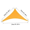 Sun Shade Triangle Sun Shade 95 Block Canopy For Patio Backyard Garden Outdoor Activities With