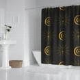 thumbnail image 2 of Gothic Shower Curtain Set - Dark Celestial Moon & Star Print, Mystical Cosmic Bath Decor, Waterproof Polyester 72"Wx72"L, Goth Aesthetic Gift, 2 of 5