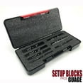thumbnail image 1 of 7-Piece Anodized Aluminum Setup Blocks for Woodworking - Precision Height Gauge Set with Engraved Markings, Includes 5 Size Measuring Blocks & 2 Hole Gauges, Machinist Tool for Router Bits, Saws,, 1 of 7