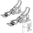thumbnail image 1 of Stainless Steel Toggle Latch, 2 Pieces Metal Toggle Latch, Lever Closure, No Rust, Strong Fixing, Toggle Latch Clamp, for Fixing and Tightening Suitcases, Cabinets, Doors, 1 of 5