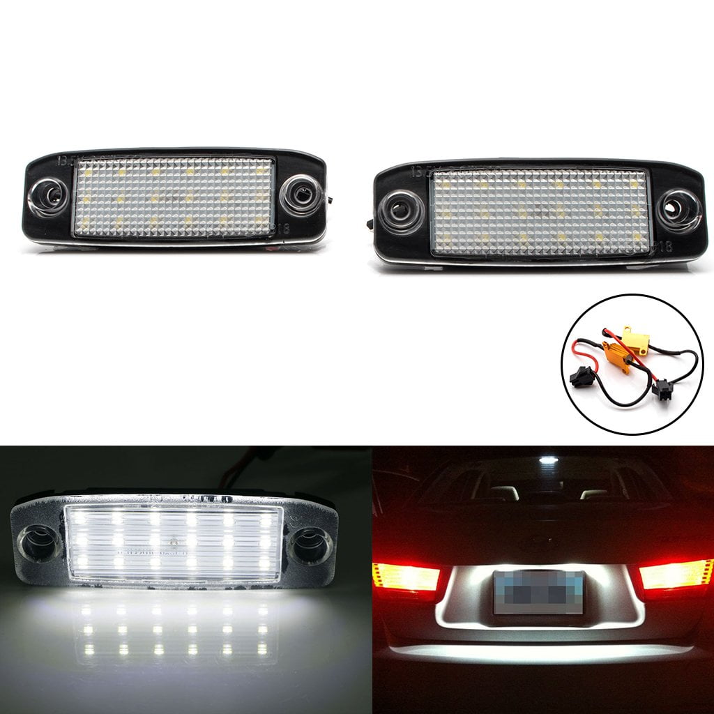 Xotic Tech Xenon White 18SMD LED License Plate Light Lamp Assembly Direct Fit for Hyundai