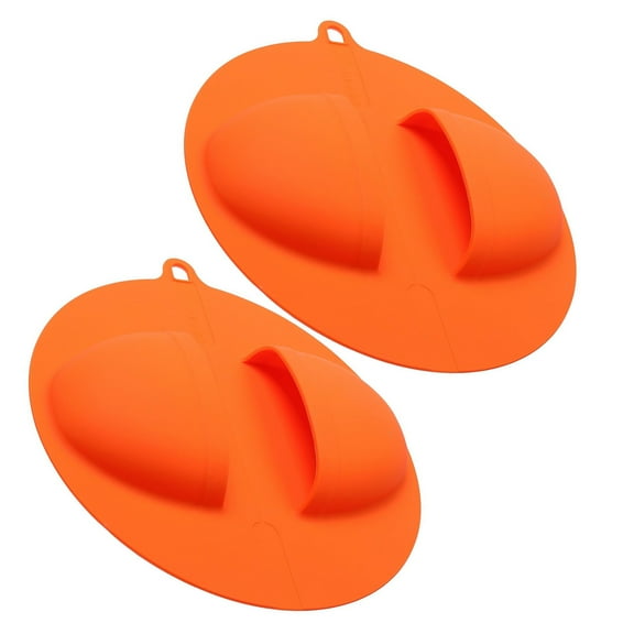 2 Piece High Temperatures Resistant Kitchen Gloves Nonslip Textured Grilling Accessories Silicone Mitts for Barbecue