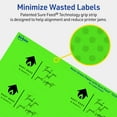 thumbnail image 5 of Avery Printable Rectangle Labels, Neon Green, 1.5" x 2.75", 200ct, 5 of 11