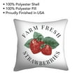 thumbnail image 5 of Mainstays 16" x 16" Strawberry Farm Decorative Outdoor Throw Pillow, Red/White, 5 of 7