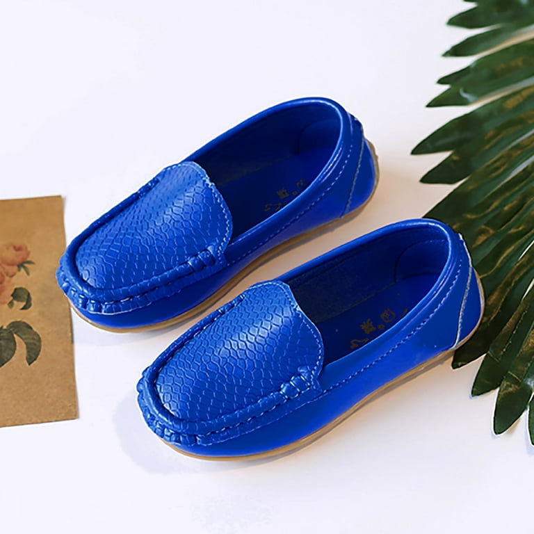 boys blue dress shoes Zanarzt Boy Leather Dress Shoes Boy's Casual Dress Oxford Comfort Formal  Fashion Sneaker Shoes for Toddler Little Kid White,US 11
