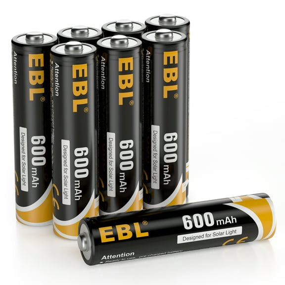 EBL Rechargeable AAA Batteries (8 Pack), Ni-MH, Triple a Batteries Replacement for Alkaline