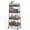 Gray, variant on edx 3 Tier Rolling Cart, Metal Utility Storage Cart with Lockable Wheels for Livingroom, Bathroom, Kitchen & Narrow Spaces,Green