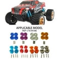 thumbnail image 2 of Bewildely 1/16 rueda de montaje hexagonal RC pieza de actualización adaptador fuerte de aleación de aluminio para HSP 94186 RC pieza de coche Kits de construcción modelo Púrpura, 2 of 6