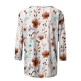 thumbnail image 4 of Fall Tops for Women Shirts Fall Casual T Shirts for Women 3/4 Sleeve Womens Blouse My Orders Trending Gifts, 4 of 5