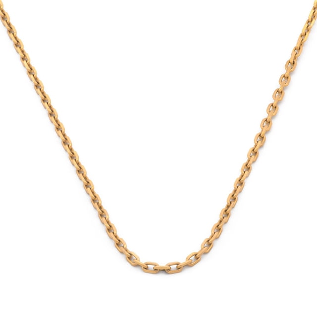 Cadena Rolo Casa del Anillo Oro amarillo ITALIANO SÓLIDO 14K 45 cm