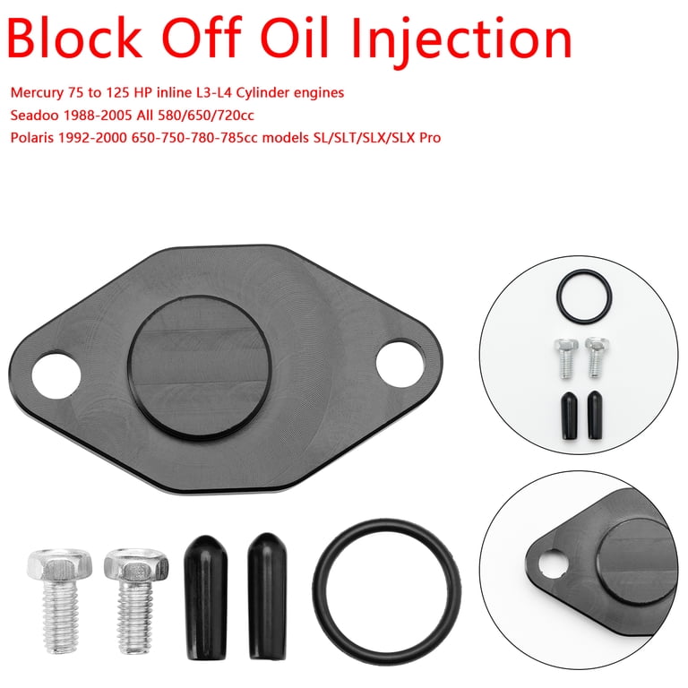 Block Off Oil Injection Cover Kit For Mercury 75-125 HP & Seadoo 88-05 – 420212 Replacement