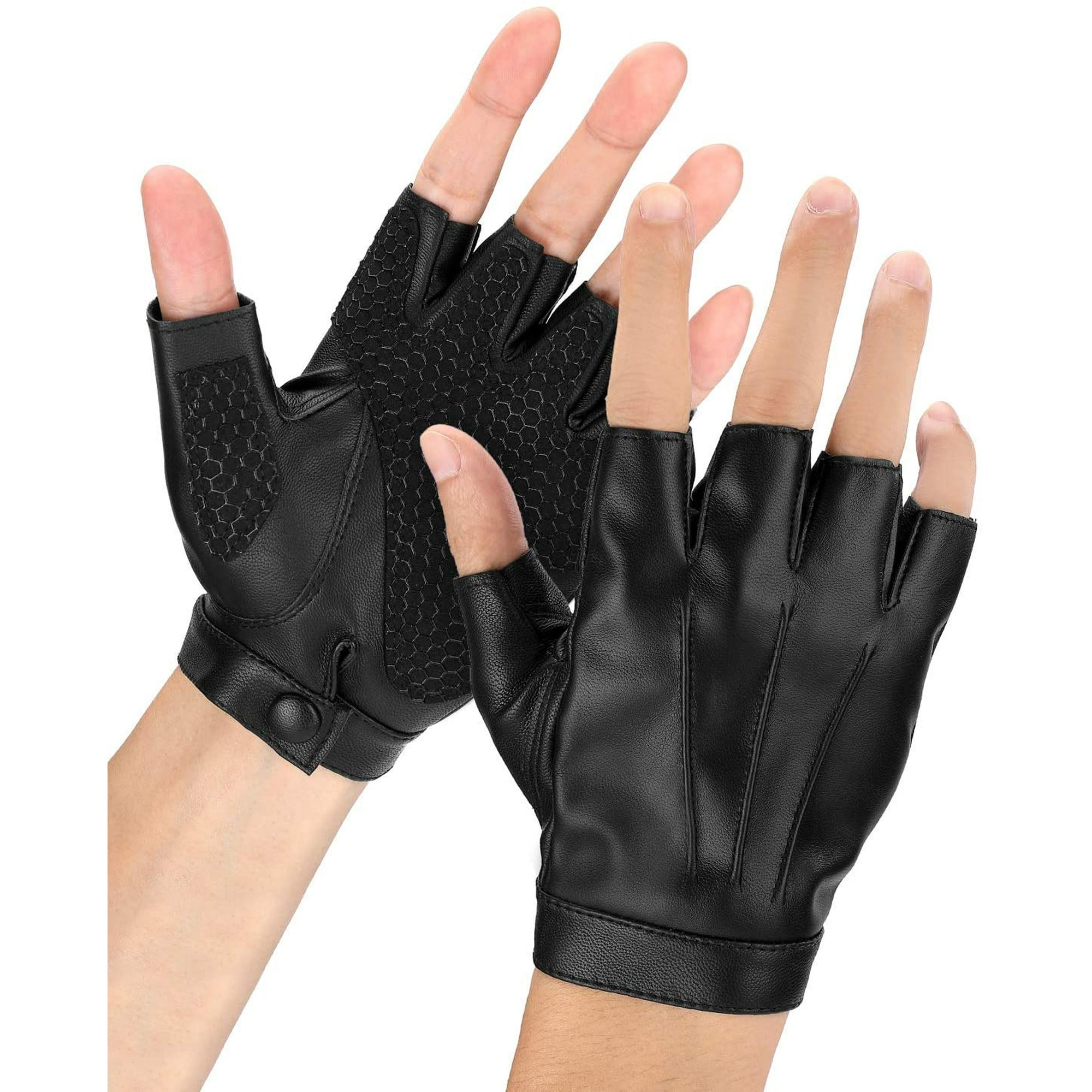 Mitaine Fitness Musculation Mitaines Protection MFH - Paume Cuir Synthétique - Poignets Réglables Velcro Mitaines Musculation