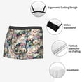 thumbnail image 4 of Disketp Colorful Flowers Men's Boxer Briefs,Soft and Breathable Cotton Underwear with ComfortFlex Waistband, 4 of 7