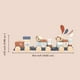 thumbnail image 3 of Speedy Monkey Wooden Pull-Along Train Stacker – Soft Colors, Monkey Character, Stacking Blocks, Build Houses | Non-Toxic Paint, Creative Fun, Ideal for Kids 1 Year+, Educational Toy for Toddlers., 3 of 5