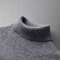 thumbnail image 4 of Suéter de cuello redondo para hombre, suéter casual de pura lana, otoño e invierno, camisa interior y exterior de manga larga para hombre, 4 of 4